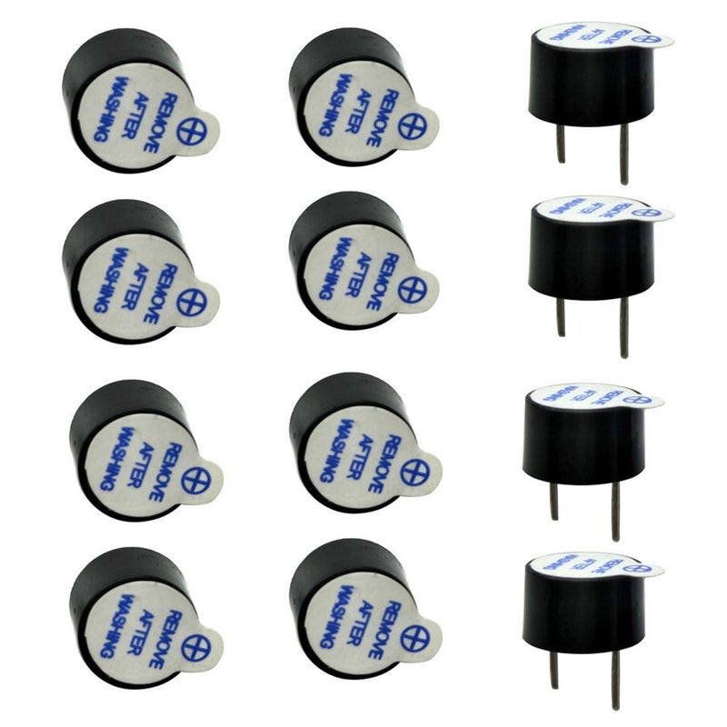 bnafes Super Loud 5V Active Alarm Buzzer Beeper Tracker 9X5.5mm for FPV Racing Drone RC Quadcopter PDB Flight Control (12 PCS) - Image 1